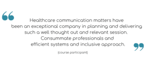 Quote re communication skills course